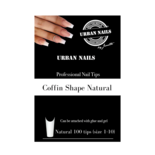 Coffin Shape Tips Natural 100st