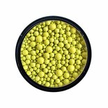 Mixed Size Metal Beads 04 Lemon Yellow